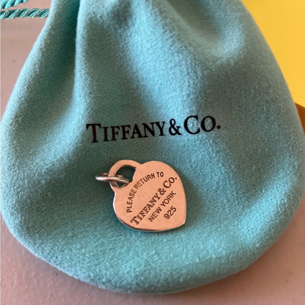 Authentic Tiffany & Co. Return to Tiffany Sterling Silver Heart pendant.